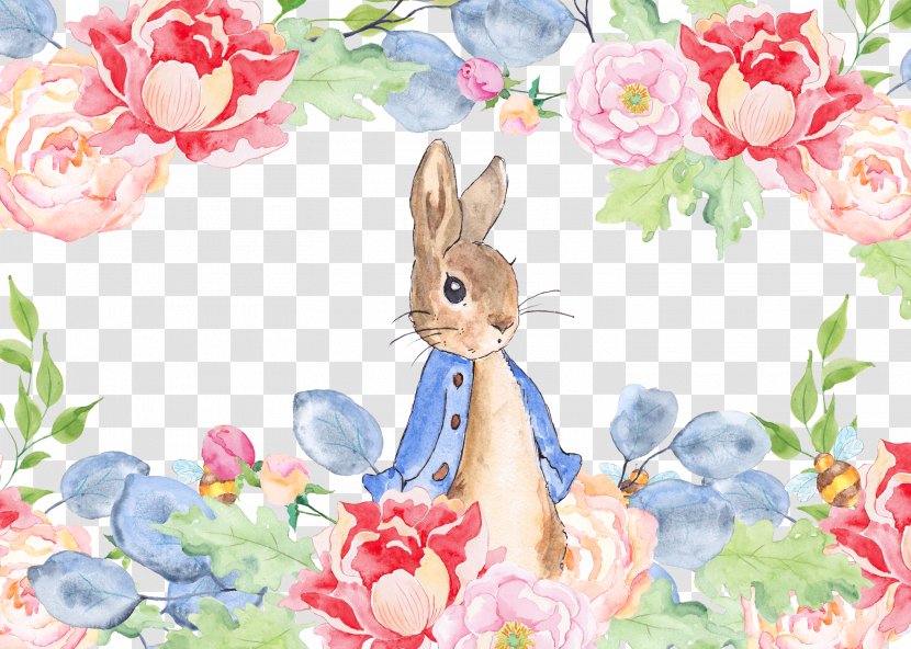 The Tale Of Peter Rabbit Watercolor Painting Clip Art - In Garden Transparent PNG