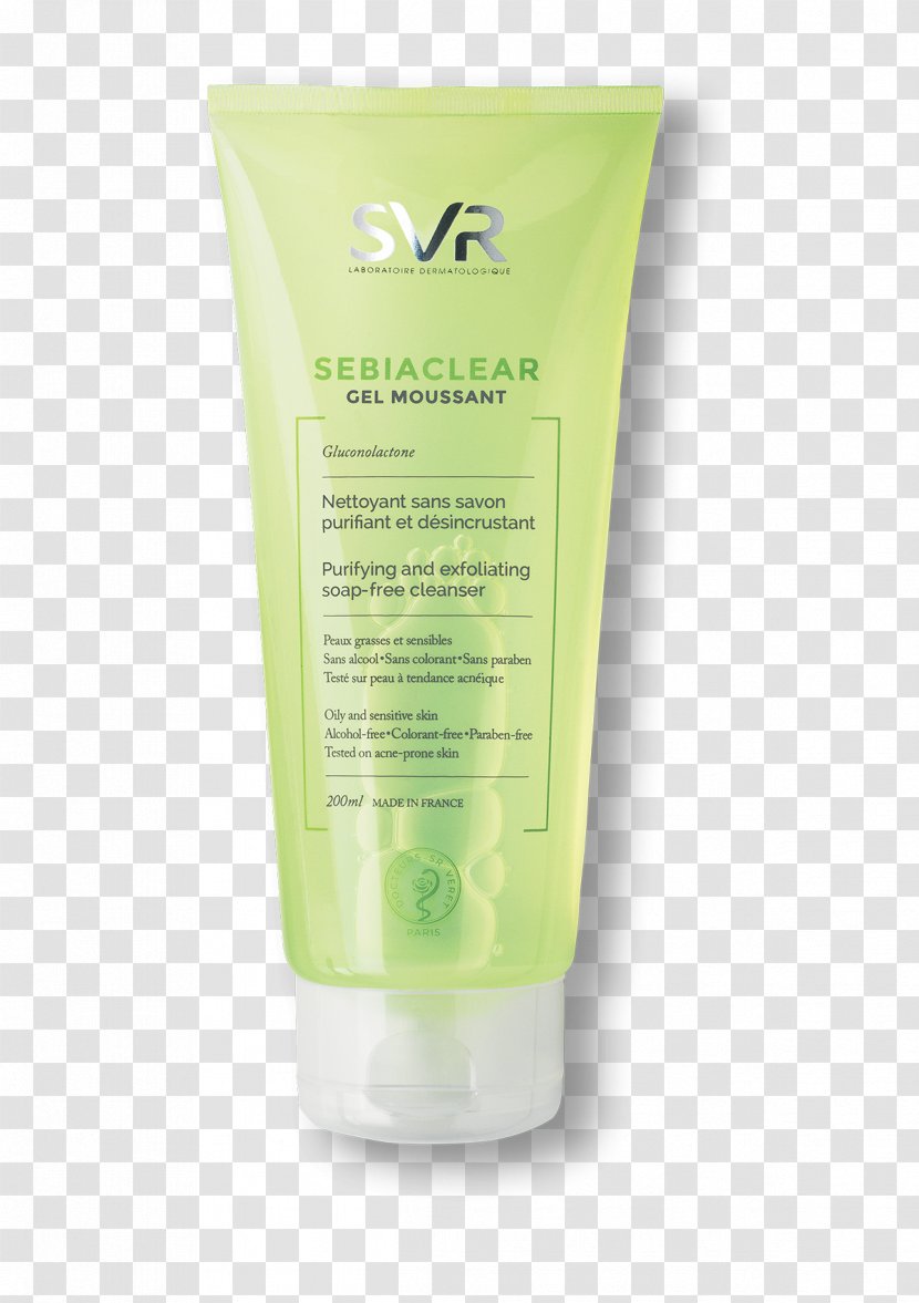 SVR Sebiaclear Gel Moussant Cleanser SEBIACLEAR ACTIVE Intensive Care Skin Lotion - Soap Transparent PNG