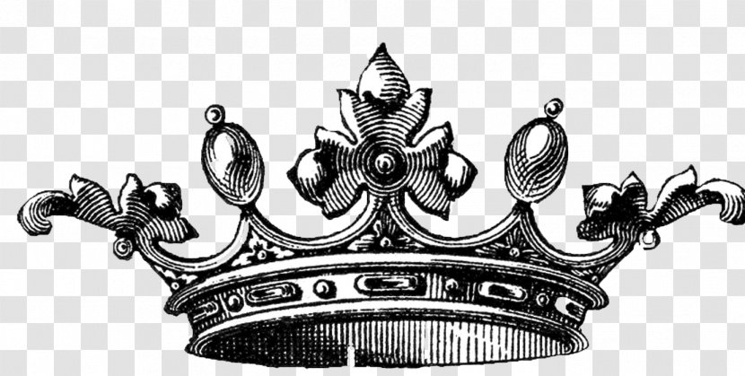 Drawing Crown Of Queen Elizabeth The Mother Clip Art - Regnant - Black And White Transparent PNG