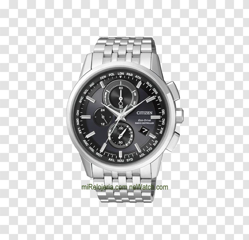 Eco-Drive Radio Clock Citizen Holdings Watch Chronograph Transparent PNG