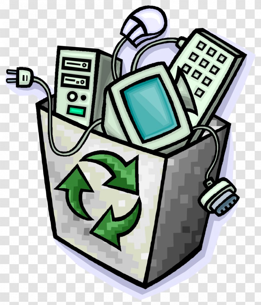 Computer Recycling Electronic Waste Electronics - Logo - Recycle Bin Transparent PNG