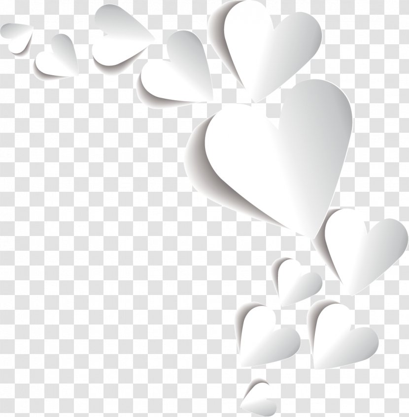 Qixi Festival Valentines Day Heart - Creative Transparent PNG