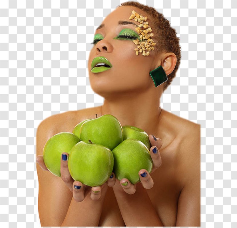 Caramel Apple Kiwifruit Woman - Black Transparent PNG