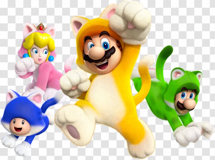 Super Mario 3D World Bros. Land - Baby Toys - Luigi Transparent PNG