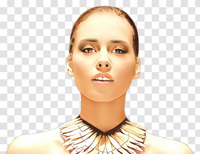 Face Skin Hair Chin Necklace - Nose - Eyebrow Transparent PNG
