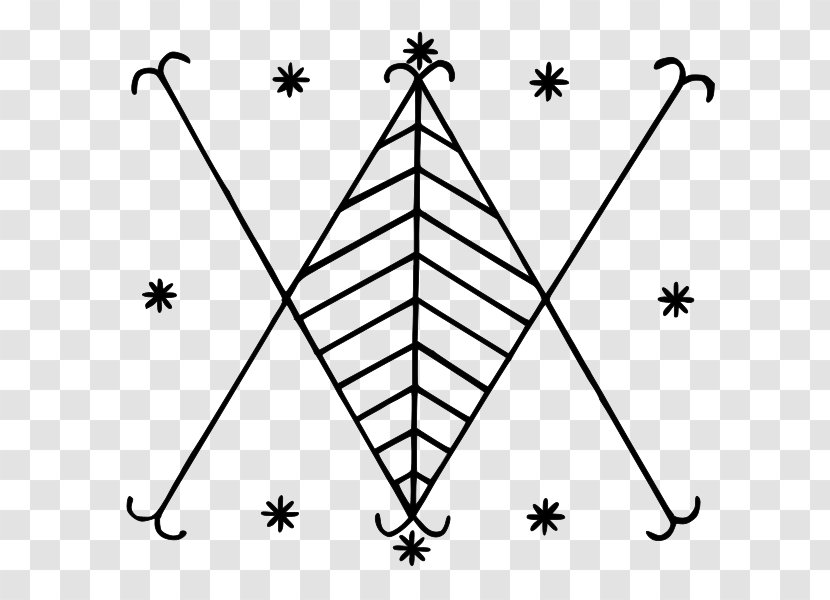 Haitian Vodou Loa Veve West African Vodun Louisiana Voodoo - Triangle - Symbol Transparent PNG