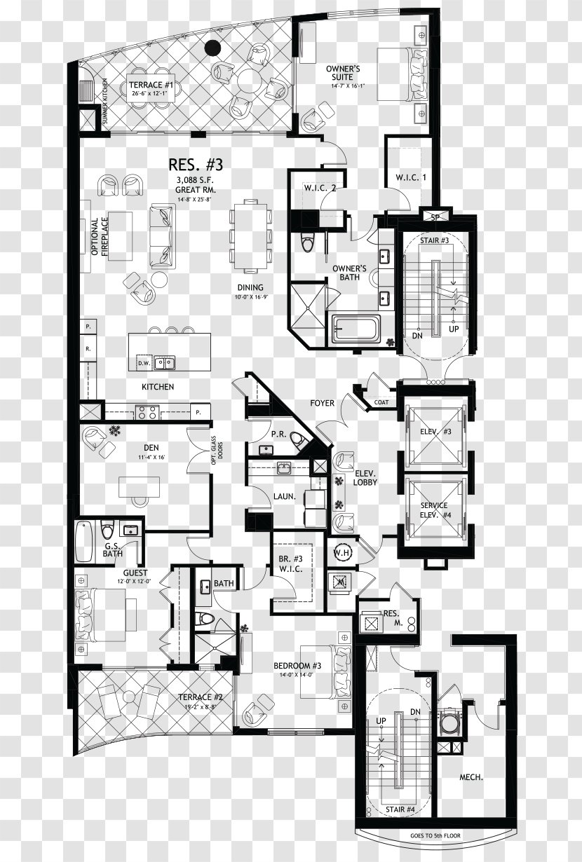 Floor Plan Architecture House Condominium - Area Transparent PNG