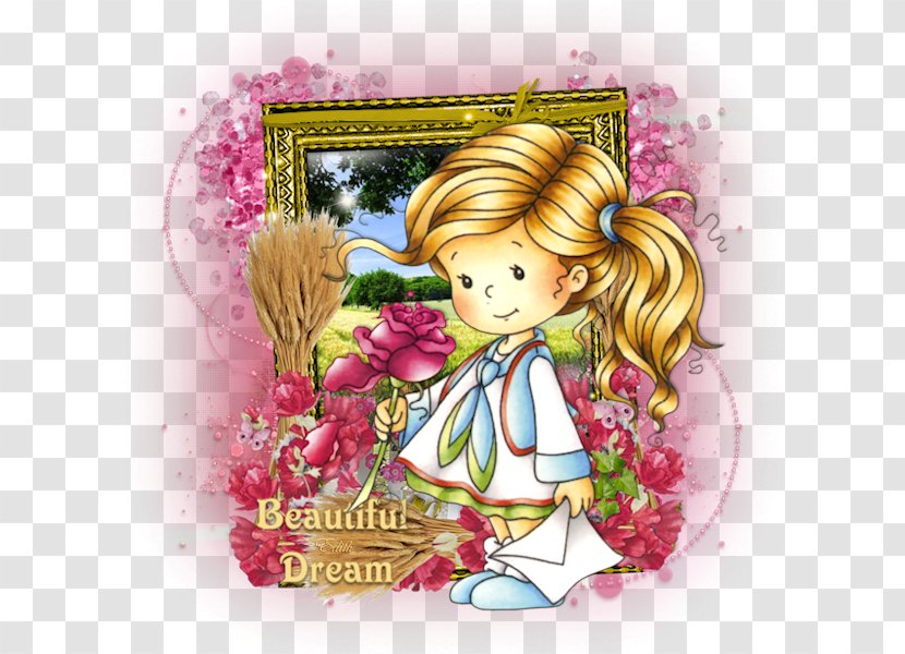 Illustration Cartoon Pink M Valentine's Day Doll - Beautiful Dream Transparent PNG