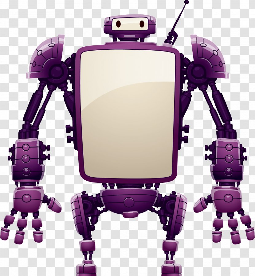 Robot Clip Art - Machine - Cartoon Vector File Transparent PNG