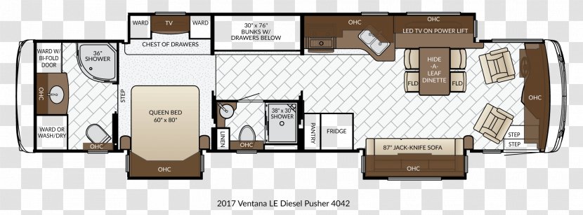 Floor Plan Campervans House - Furniture Transparent PNG