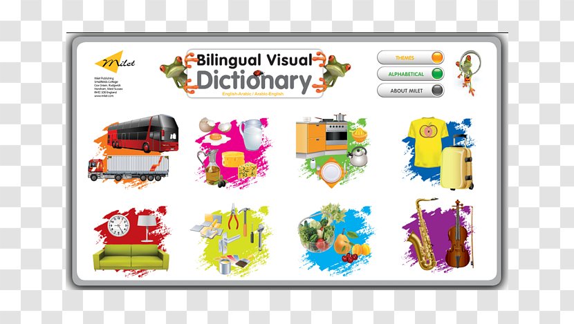 Bilingual Visual Dictionary Technology Font - Arab Kid Transparent PNG