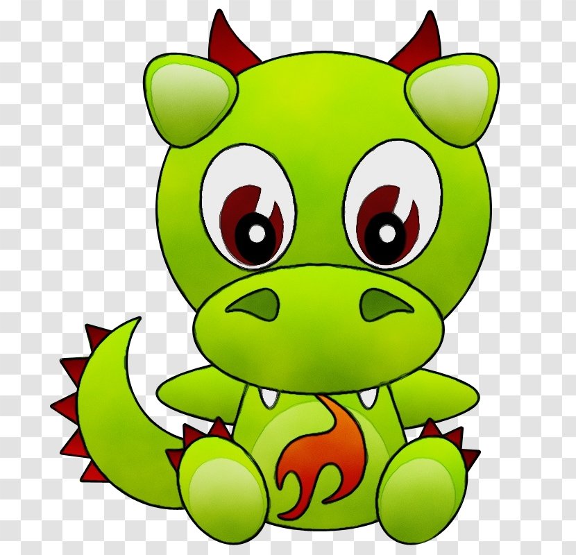 Green Cartoon Clip Art Fictional Character Toy - Paint - Smile Transparent PNG