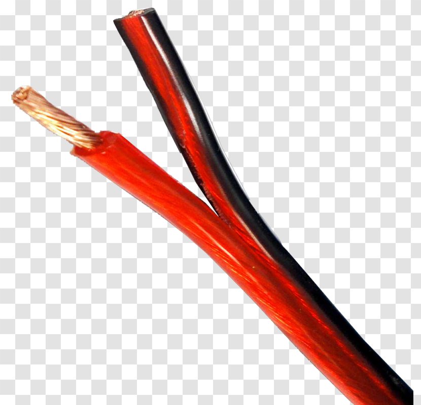 Electrical Cable Loudspeaker Red LapLink Electricity - Audio Signal - Cables Transparent PNG