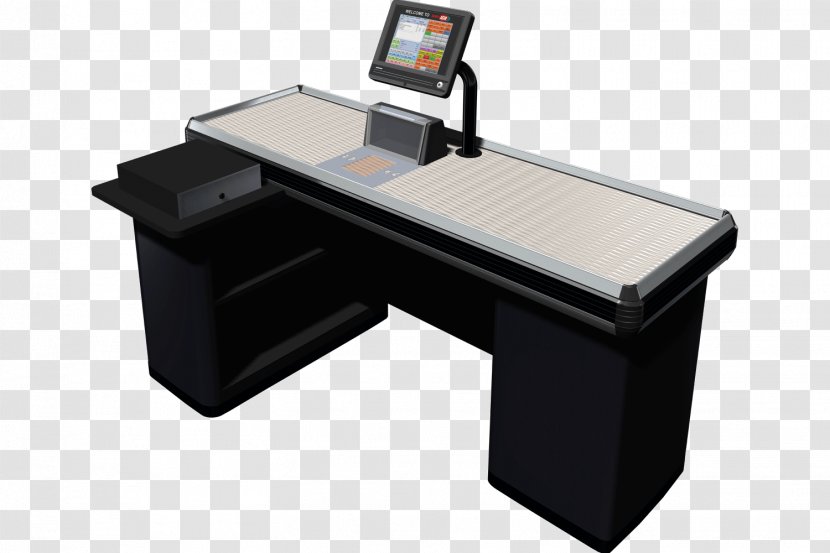 Cash Register Table Desk Supermarket Cashier - Office Supplies - Ink Computer File Transparent PNG