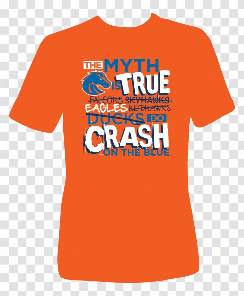 T-shirt Sleeve Bluza Boise State Broncos Football - Active Shirt - Eagles Band Merchandise Transparent PNG