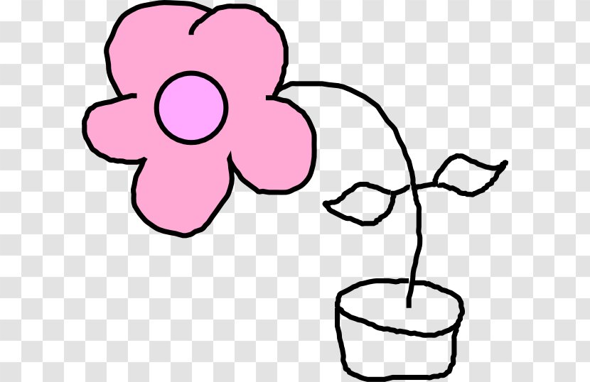Drawing Flower Child Clip Art - Silhouette - Flowers For Kids Transparent PNG
