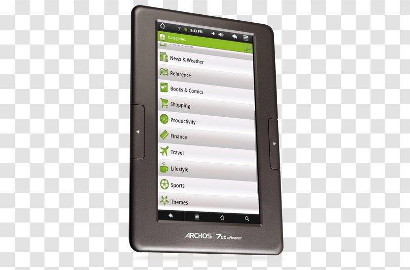 Kobo Touch Glo Arc Handheld Devices E-Readers - Electronic Device - Android Eclair Transparent PNG