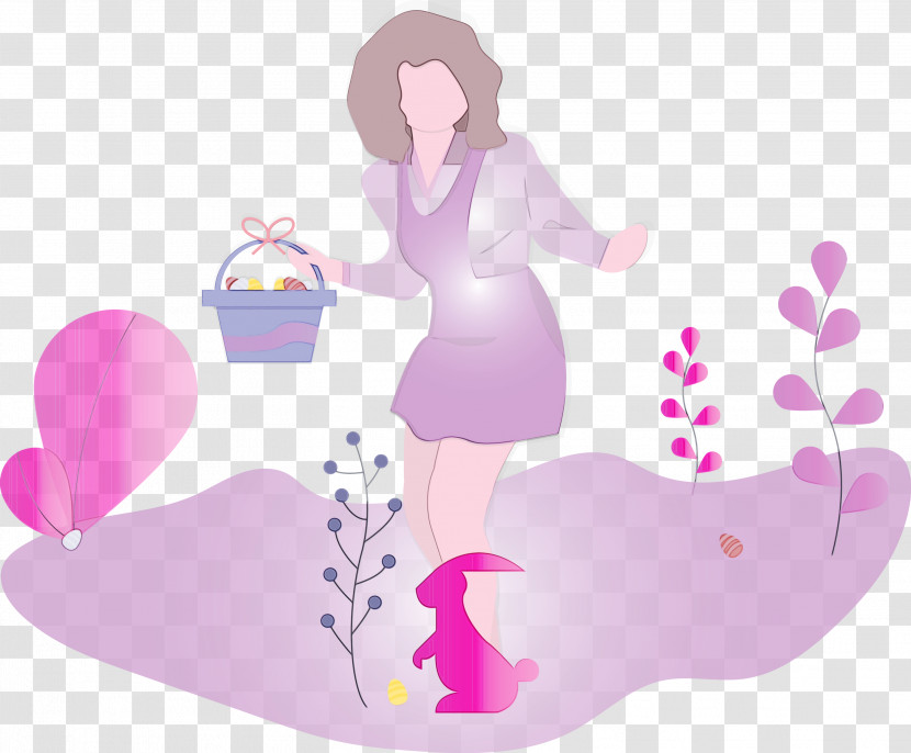 Pink Silhouette Transparent PNG