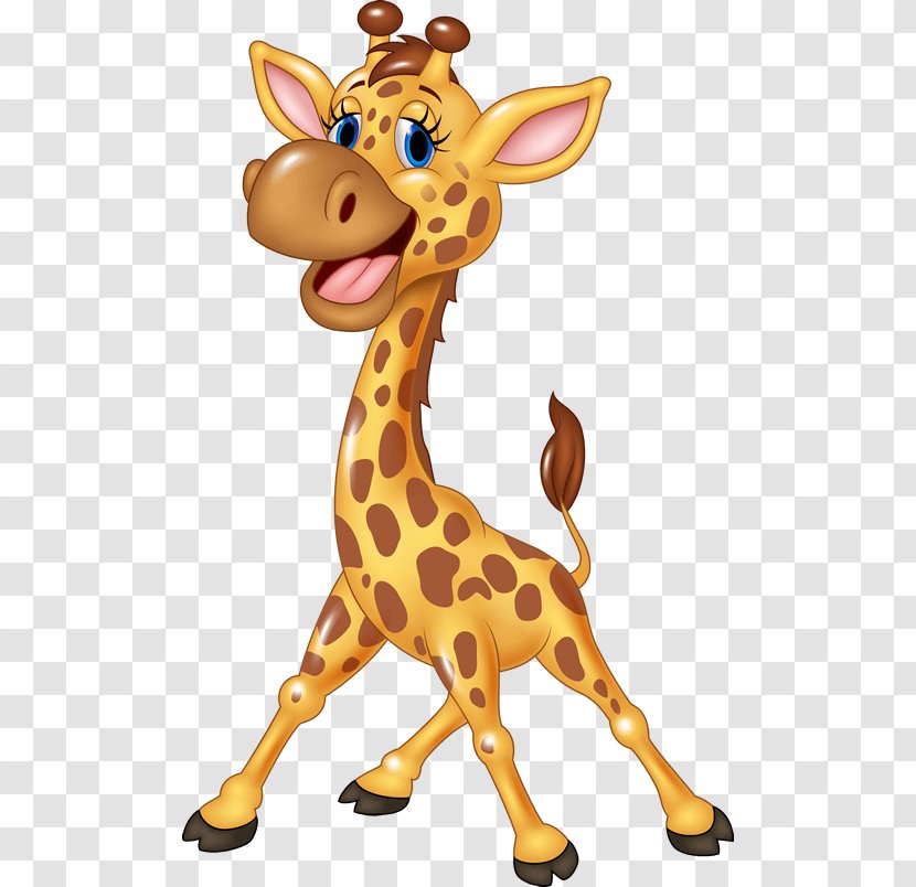 Giraffe Royalty-free Cartoon - Mammal Transparent PNG