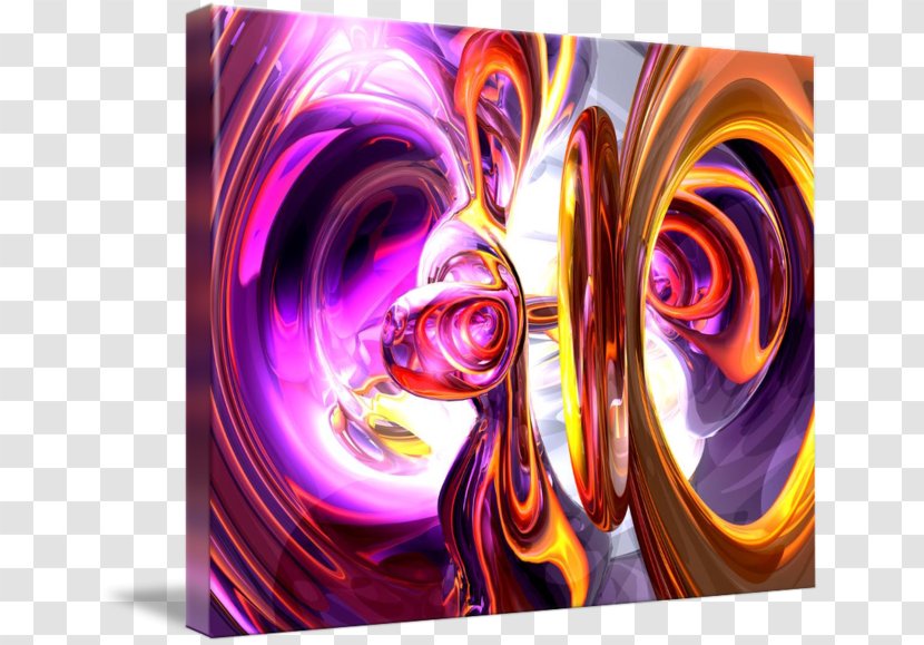 Modern Art Painting Acrylic Paint Fractal Desktop Wallpaper - Petal Transparent PNG