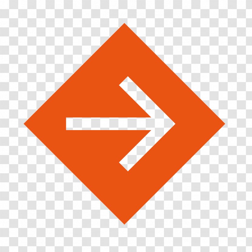 Vector Orange Box Hollow Arrow - Point - Gradient Transparent PNG