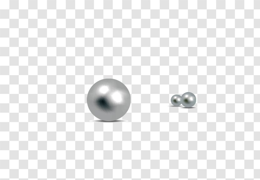 Pearl Jewellery Grey Material - Metal Transparent PNG