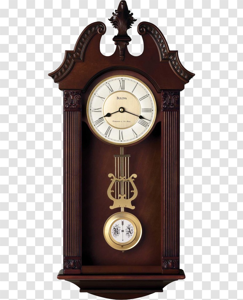 Mantel Clock Torsion Pendulum Bulova - Floor Grandfather Clocks Transparent PNG