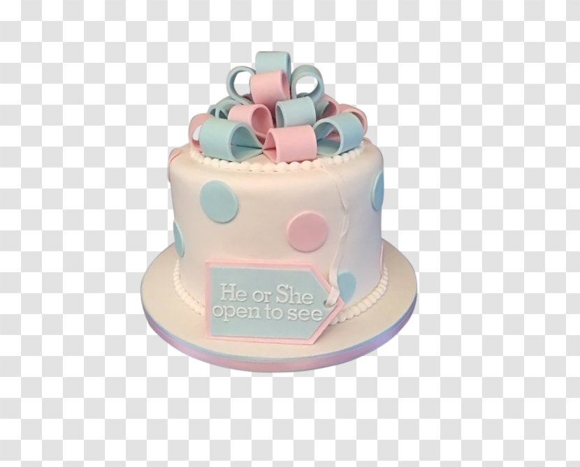 Buttercream Cupcake Birthday Cake Torte Decorating - Baby Gender Reveal Transparent PNG