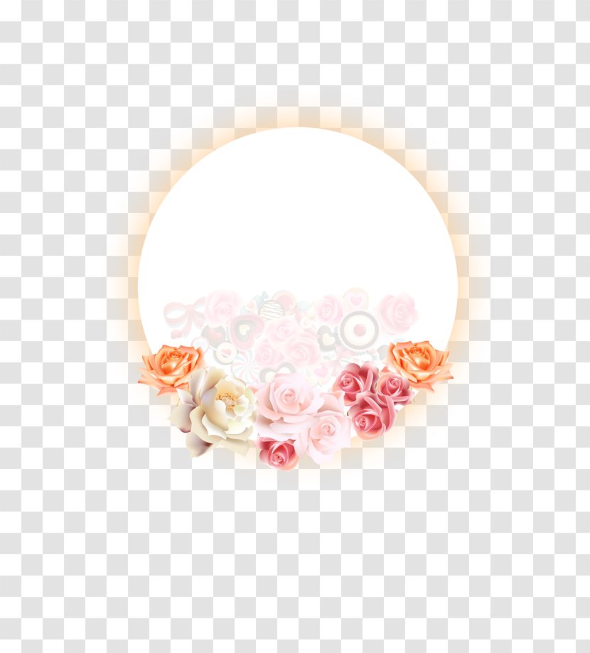 Hongshan District, Wuhan Qixi Festival Mid-Autumn Tanabata - Holiday - Creative Valentine's Day Moon Rose Decoration Transparent PNG