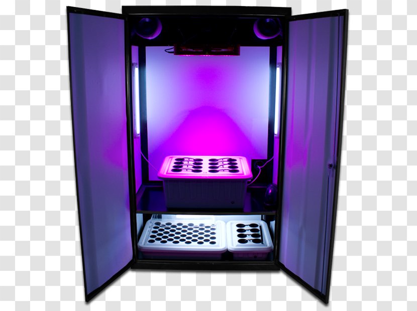 Grow Box Light Hydroponics Growroom Light-emitting Diode - Multimedia Transparent PNG
