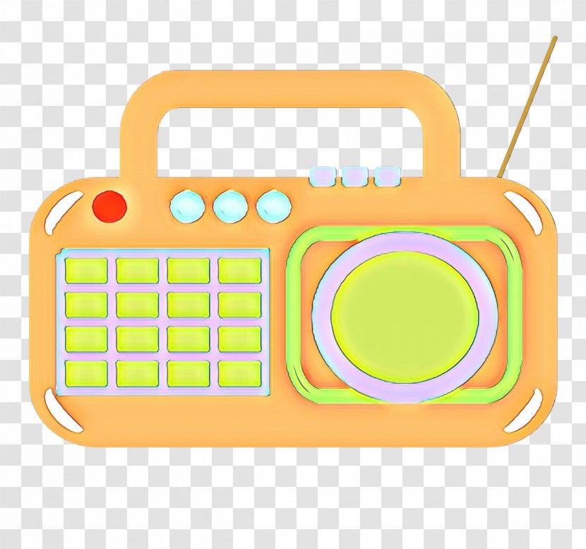 Yellow Clip Art Technology Radio Circle Transparent PNG