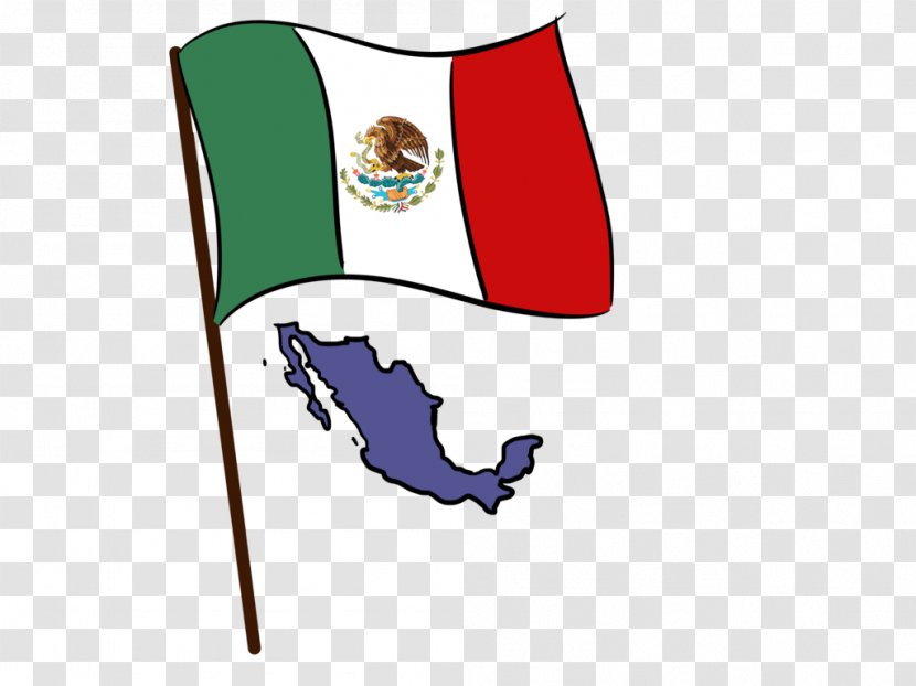 Flag Of Mexico Line Clip Art Transparent PNG