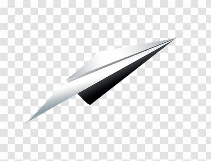 Angle - Triangle - Silver Paper Airplane Transparent PNG