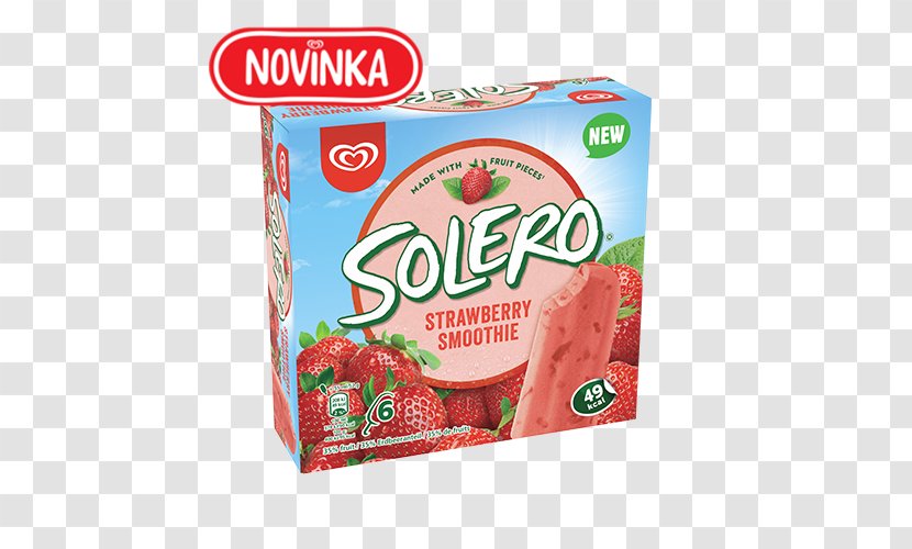 Strawberry Ice Cream Smoothie Iced Tea Solero Transparent PNG