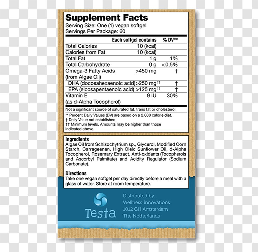 Algae Fuel Dietary Supplement Omega-3 Fatty Acids Eicosapentaenoic Acid Docosahexaenoic - Health Transparent PNG