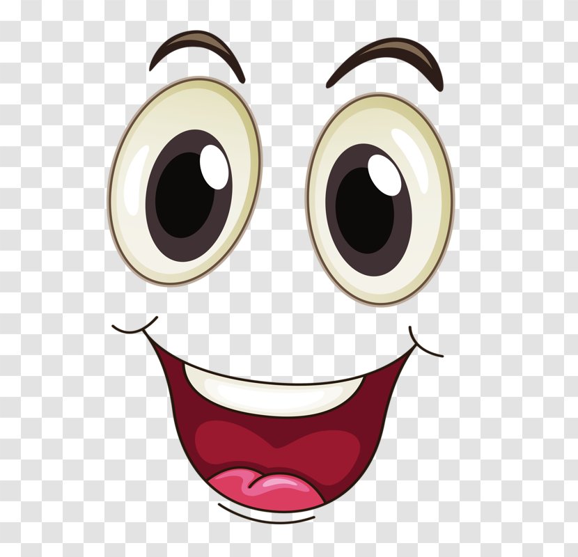 Eye Mouth Cartoon Face Clip Art - Happy Transparent PNG