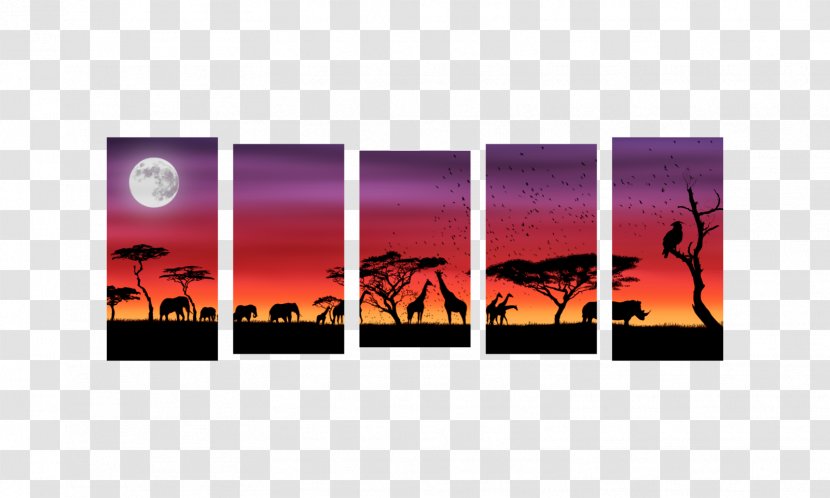 Modern Art Brand Architecture - African Silhouette Transparent PNG