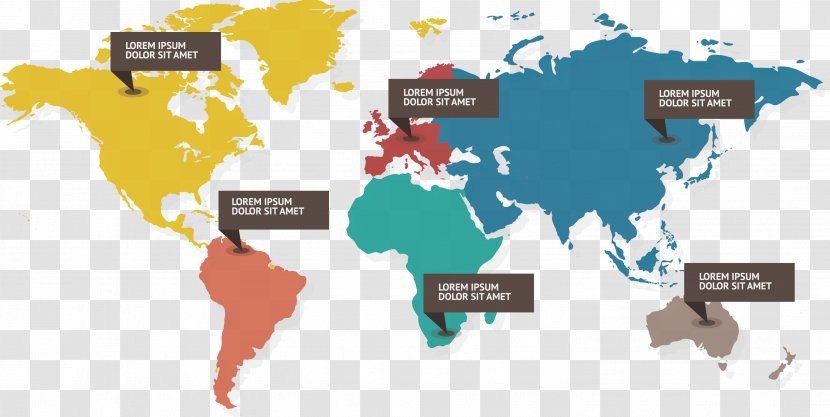 World Map Globe - Royaltyfree - Vector Labels Transparent PNG