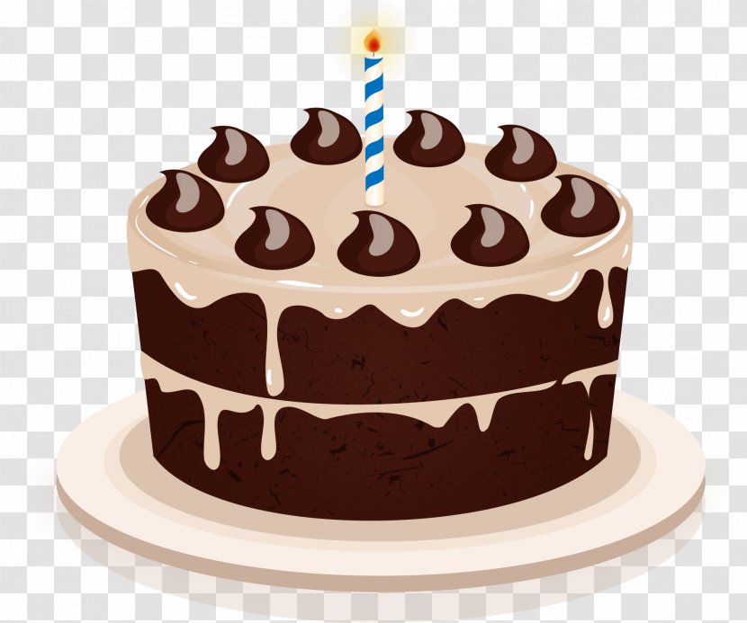 Cupcake Chocolate Cake Birthday Vector Graphics - Baking - Beautiful Transparent PNG