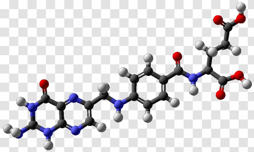 Folate Deficiency B Vitamins 4-Aminobenzoic Acid - Vitamin - Ballandstick Model Transparent PNG
