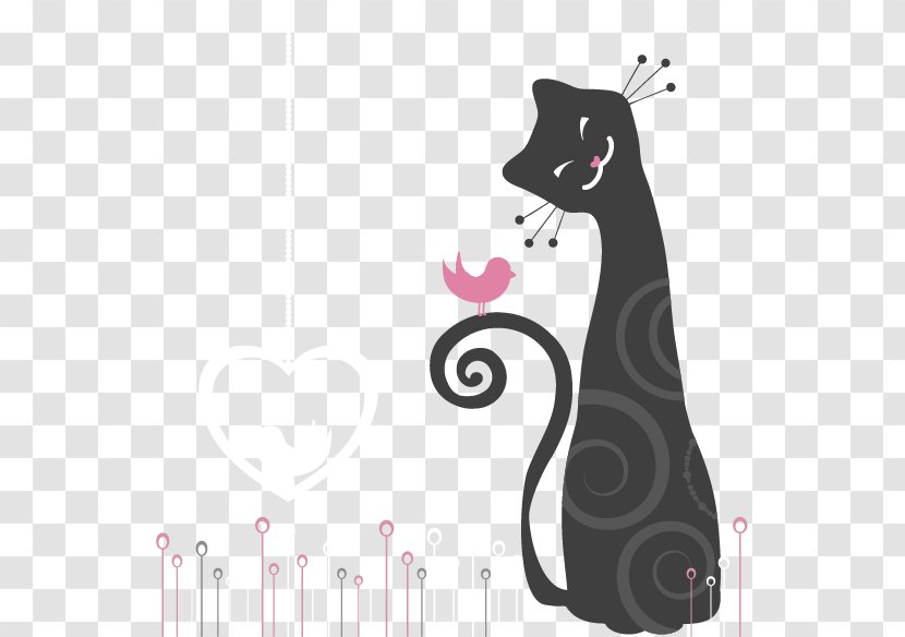 Black Cat Kitten Clip Art - Mammal - Theme Vector Material Transparent PNG
