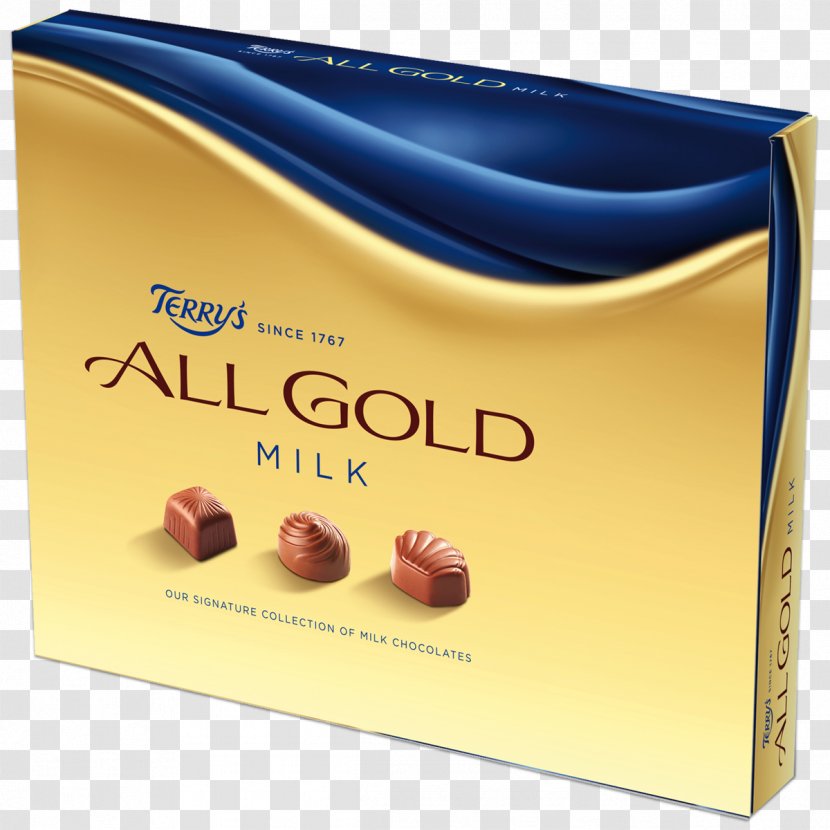 Praline Milk Chocolate Bar Terry's All Gold Orange Transparent PNG