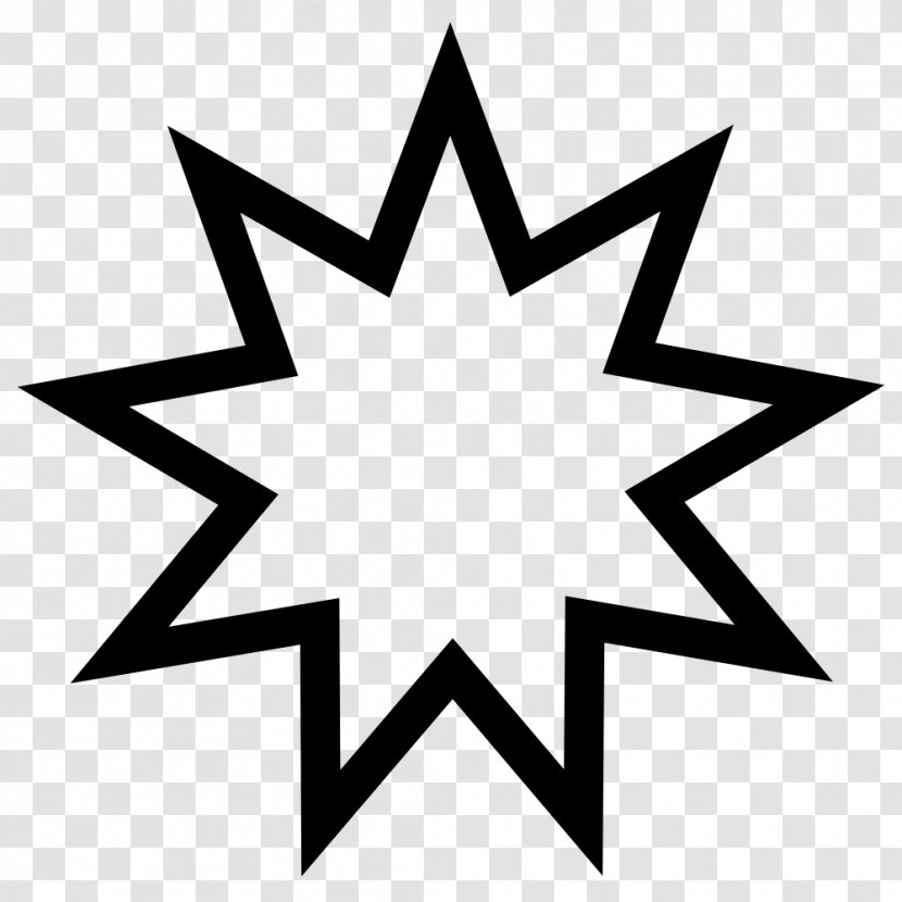 Enneagram Bahá'í Symbols Five-pointed Star Faith - Polygons In Art And Culture - Symbol Transparent PNG