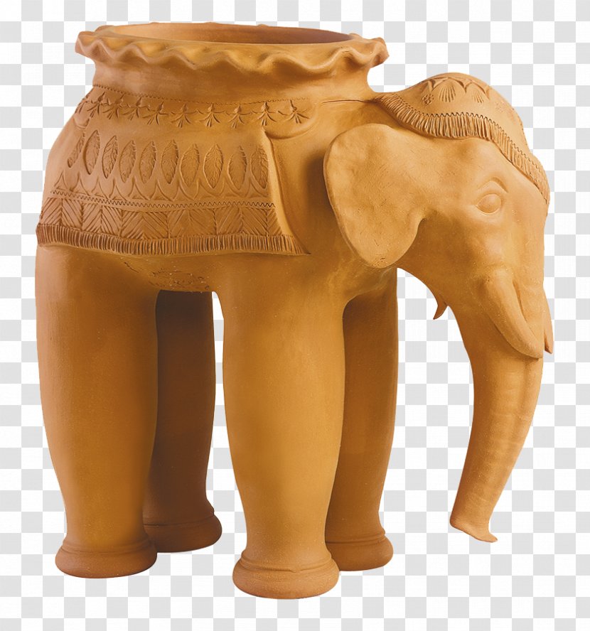 Indian Elephant African Whichford Pottery Elephantidae Flowerpot - Terrestrial Animal - Palanquin Transparent PNG
