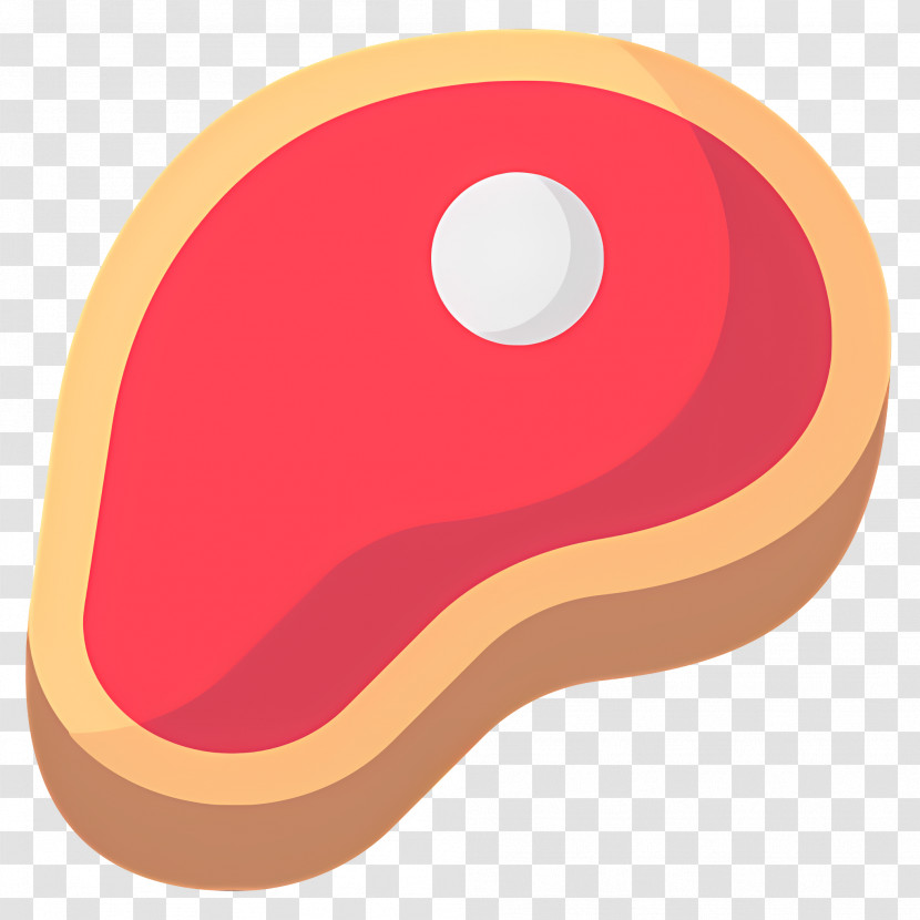 Meat - Cartoon Style Red Steak Icon Transparent PNG