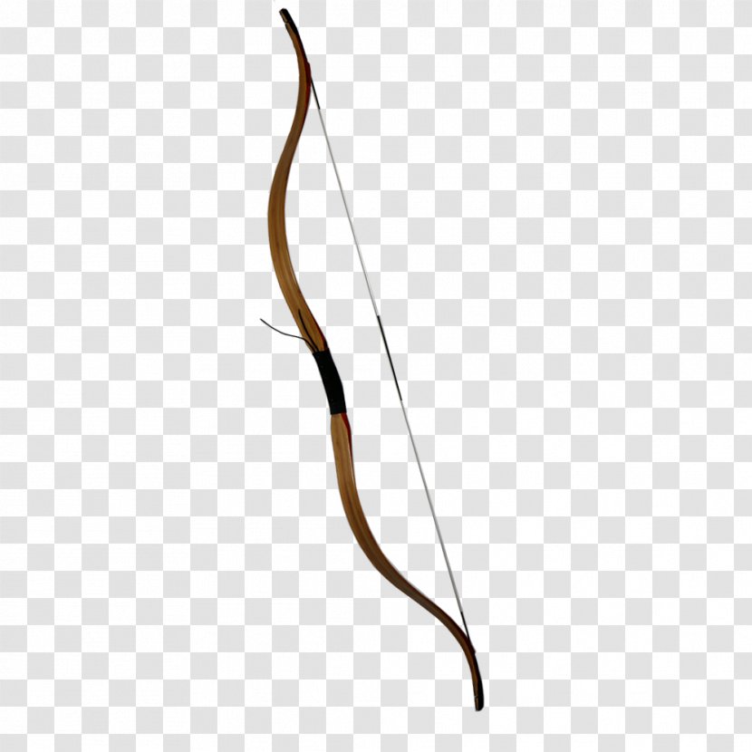 Longbow Ranged Weapon Line - Cold Transparent PNG