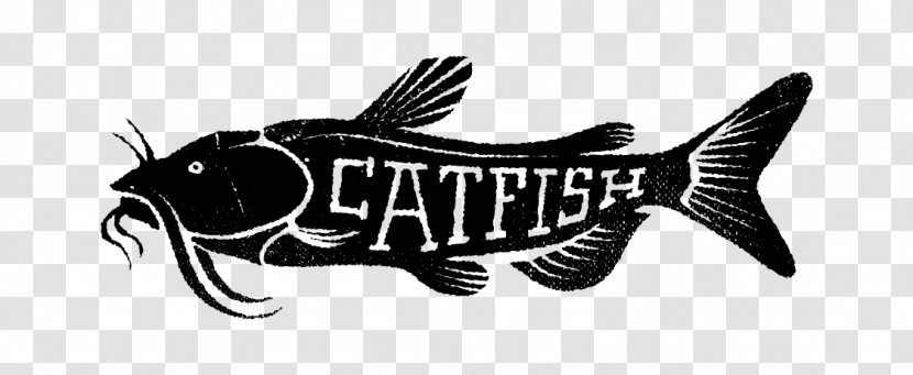 Fish Logo Font Black & White - M Brand Transparent PNG