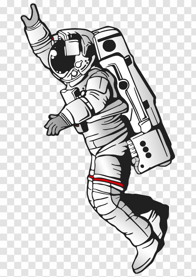 Astronaut Drawing Art - Cartoon - Spaceman Transparent PNG
