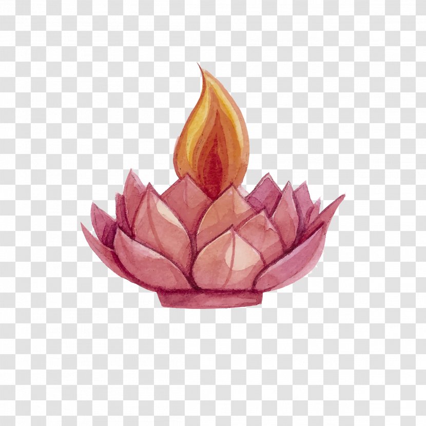 Govardhan Happy Diwali 2016 Wish Happiness - Lotus Flame Light Transparent PNG