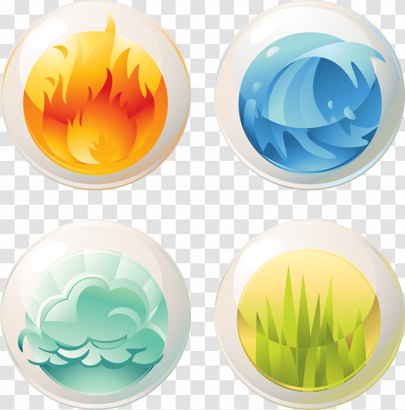 Classical Element Nature Icon - Tableware - Vector Elements Ball Transparent PNG